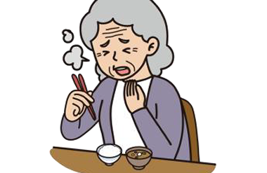 食事中にムセる